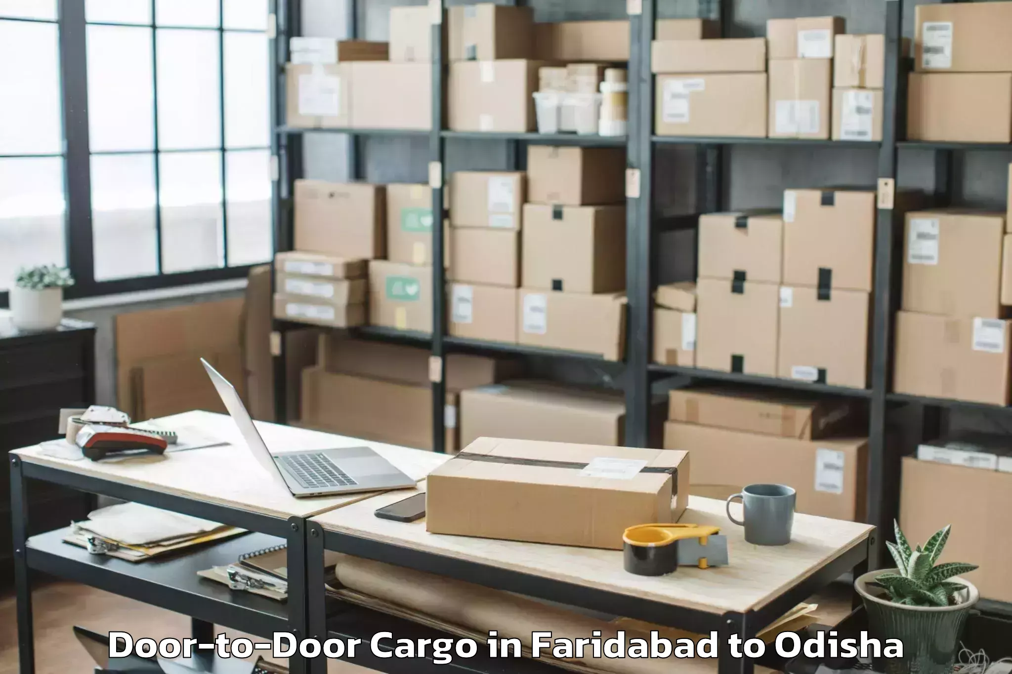 Professional Faridabad to Barapali Door To Door Cargo